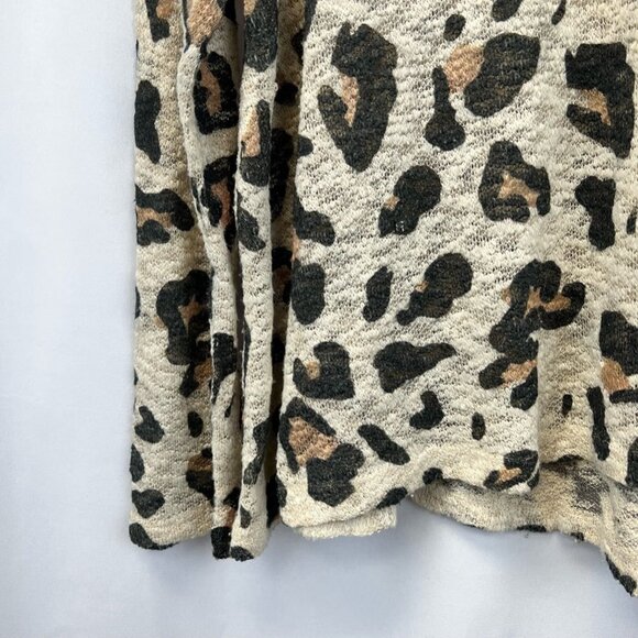 Phil Love Womens Pullover Casual Top Multicolor Leopard Print Long Sleeve Small - Picture 7 of 10